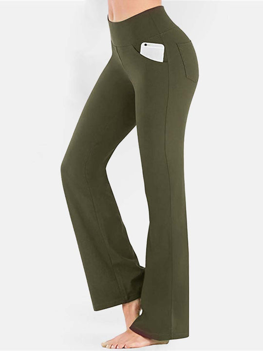 Women's High Waist Flared Leggings