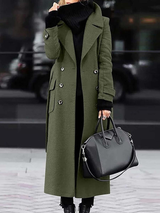 Women's Casual Slim Woolen Coat