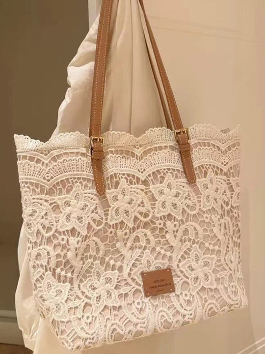 Lace Large French Shoulder Bag