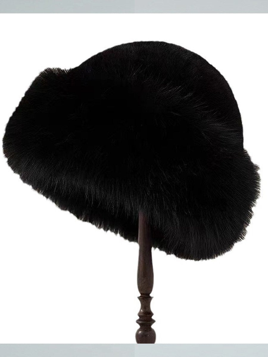 Thickened Warm Earmuffs Imitation Mink Fur Plush Hat