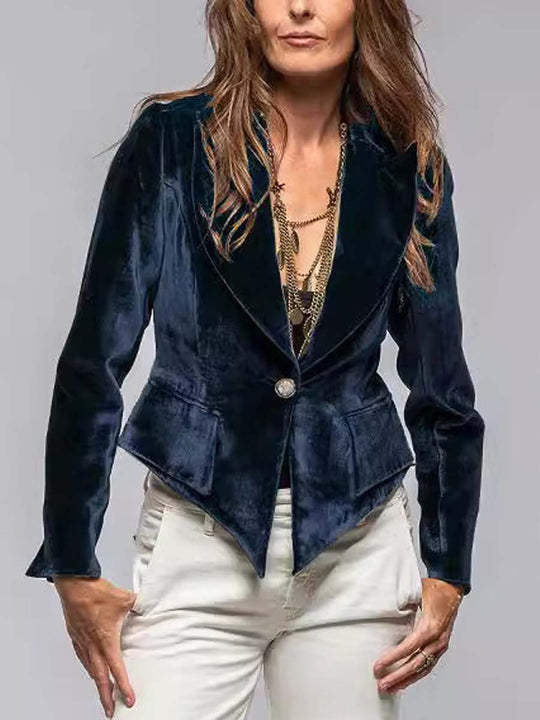 Women's Vintage Velvet Casual Blazer