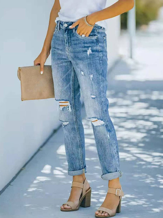 Fashionable Ripped Jeans