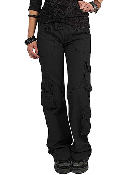 Women's Multi-Pocket Wide-Leg Outdoor Trousers