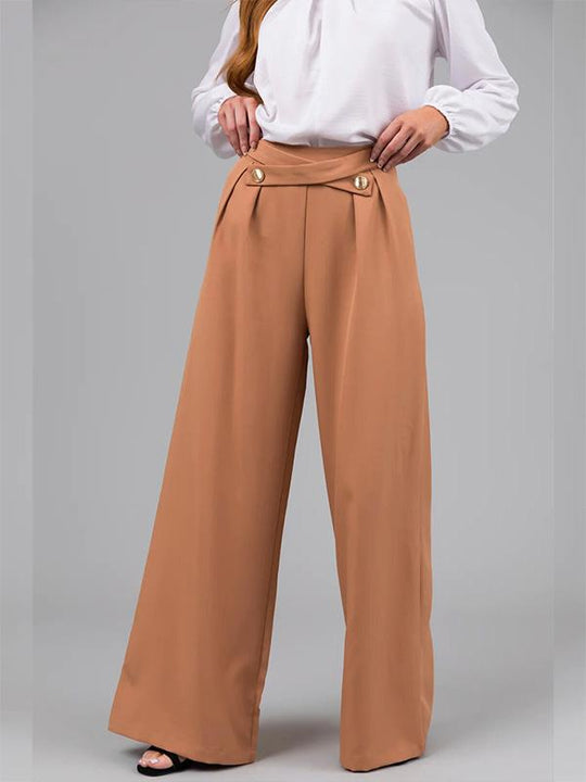 Casual Fashionable Loose Straight Pants 71139444