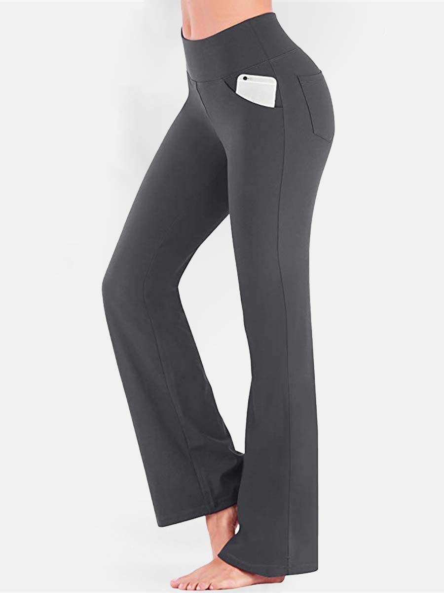 Women's High Waist Flared Leggings