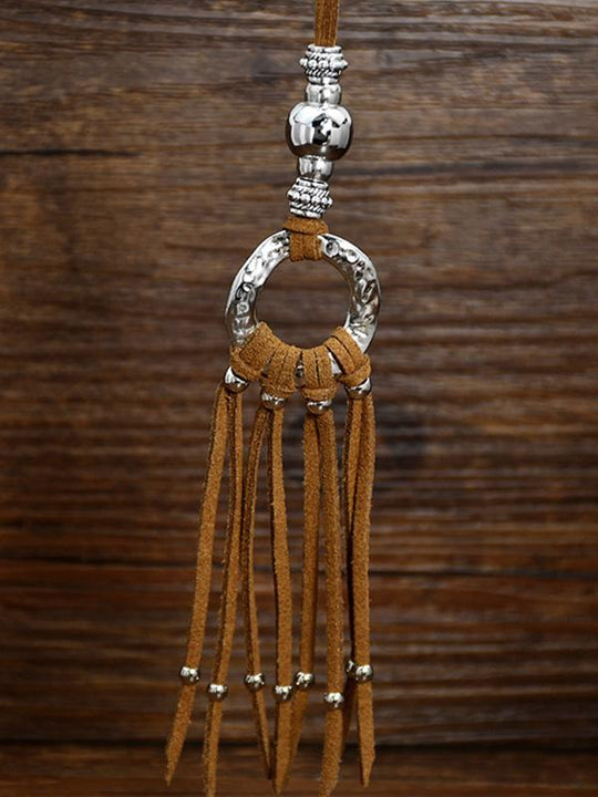 Vintage Tassel Versatile Suede Rope Necklace