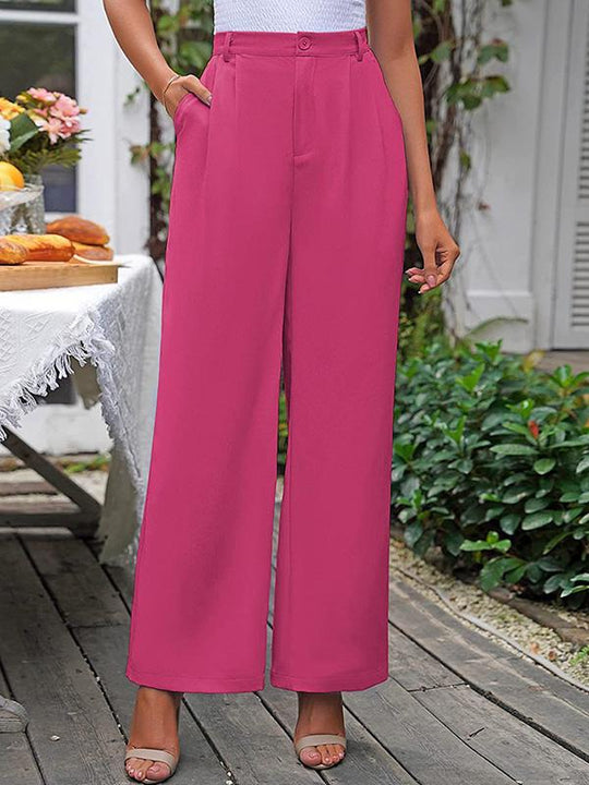 High Waist Casual Everyday Suit Pants