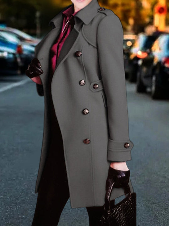 Fashionable and Versatile Thick Woolen Coat