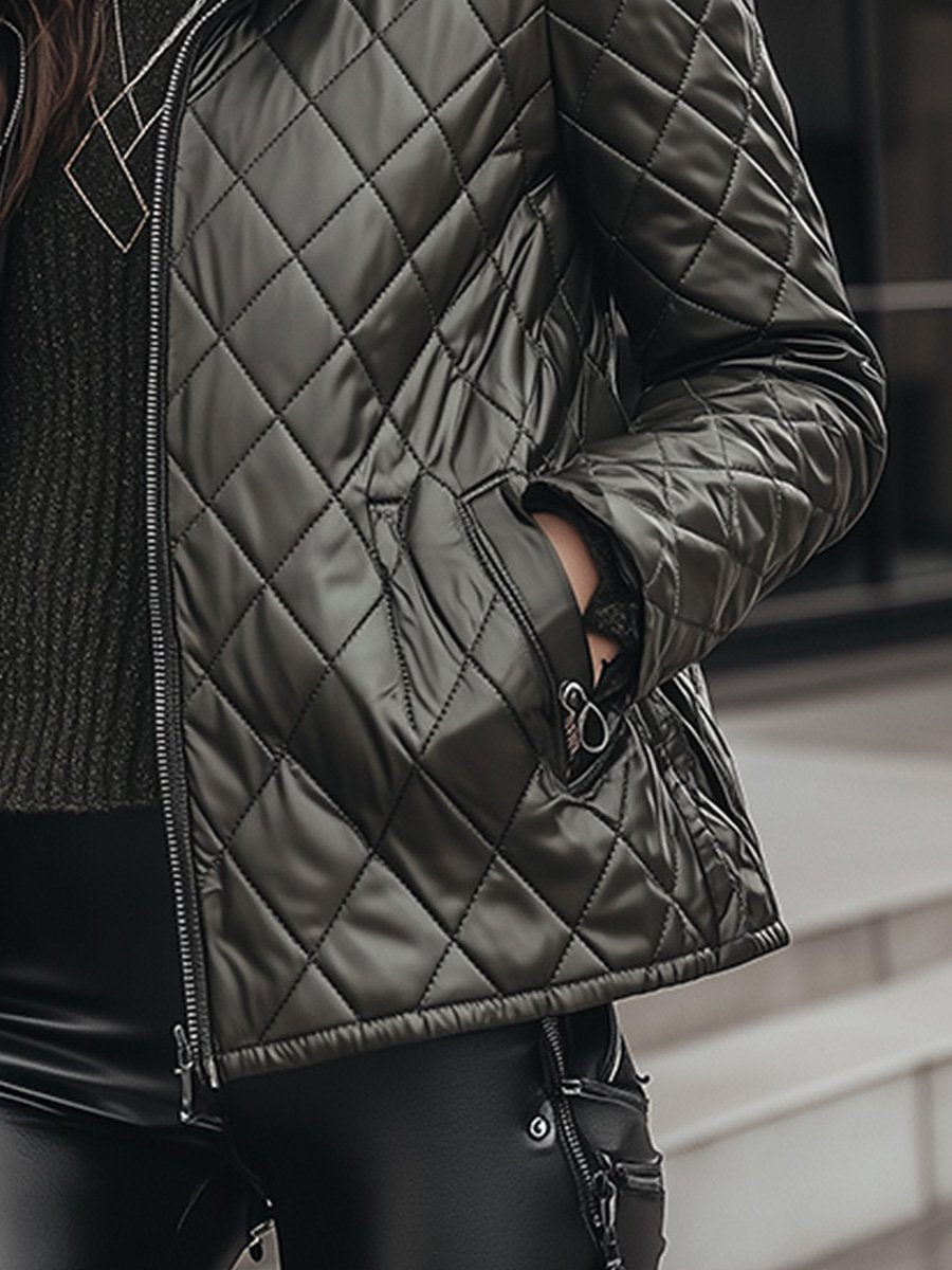 Modern and Stylish Quilted Warm Jacket