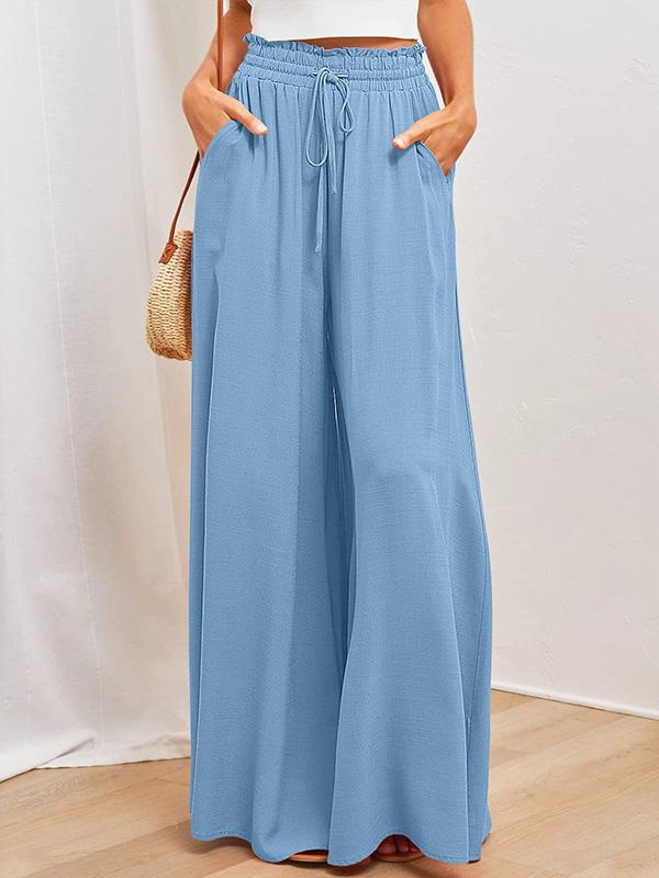 Casual Fashionable Wide Leg Trousers