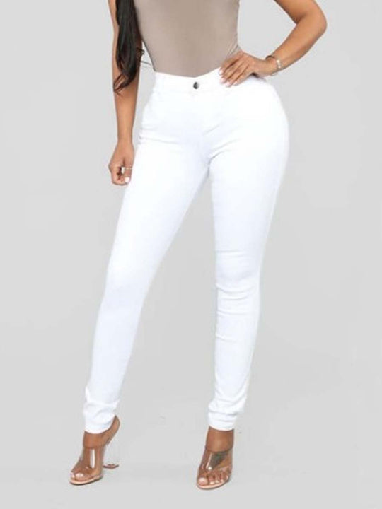 Women's Vintage High Waist Stretch Slim Jeans