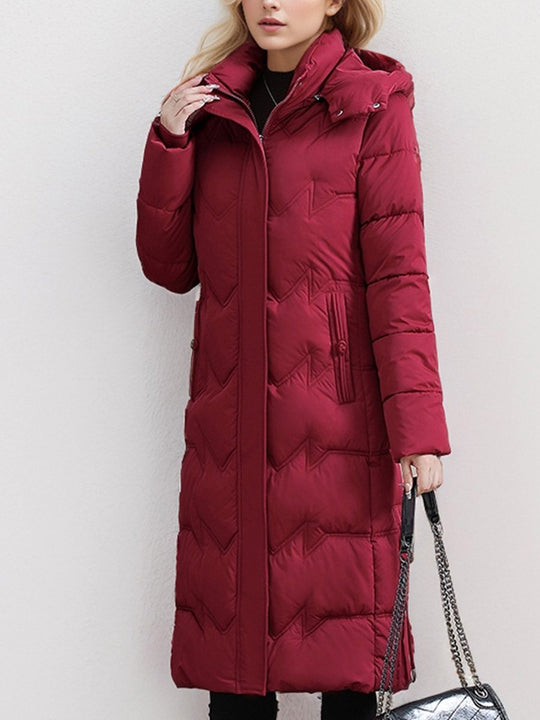 Women's Long Over-the-knee Thickened Cotton Coat