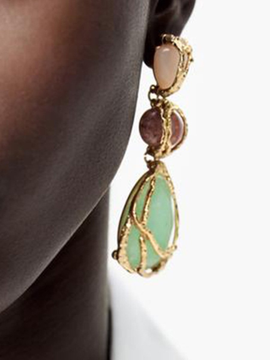 Light Luxury High-grade Water Drop Geometric Earrings