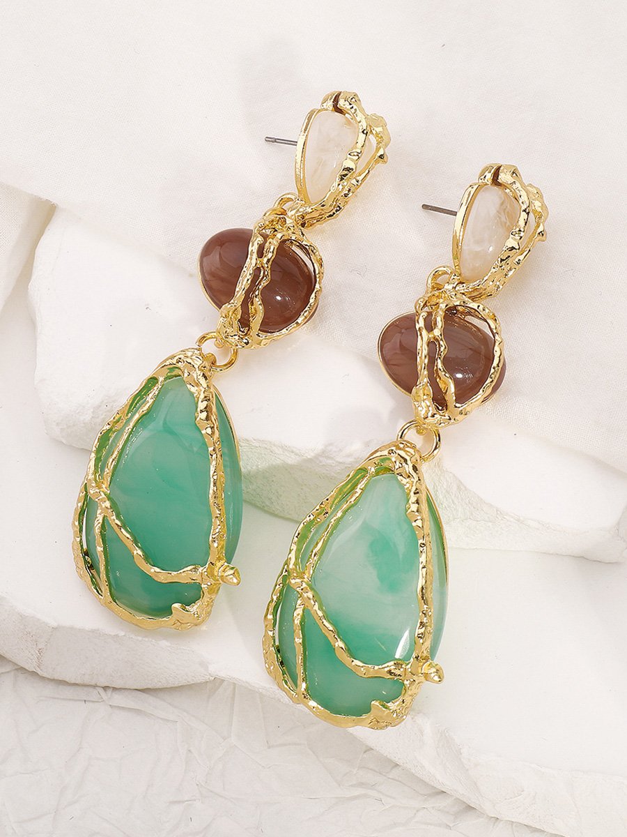 Light Luxury High-grade Water Drop Geometric Earrings