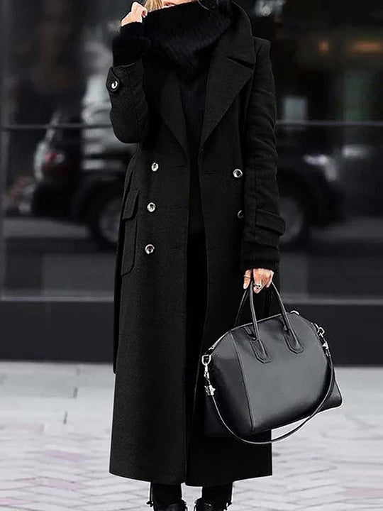 Women's Casual Slim Woolen Coat