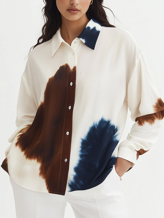 Contemporary Tie-Dye Oversized Shirt