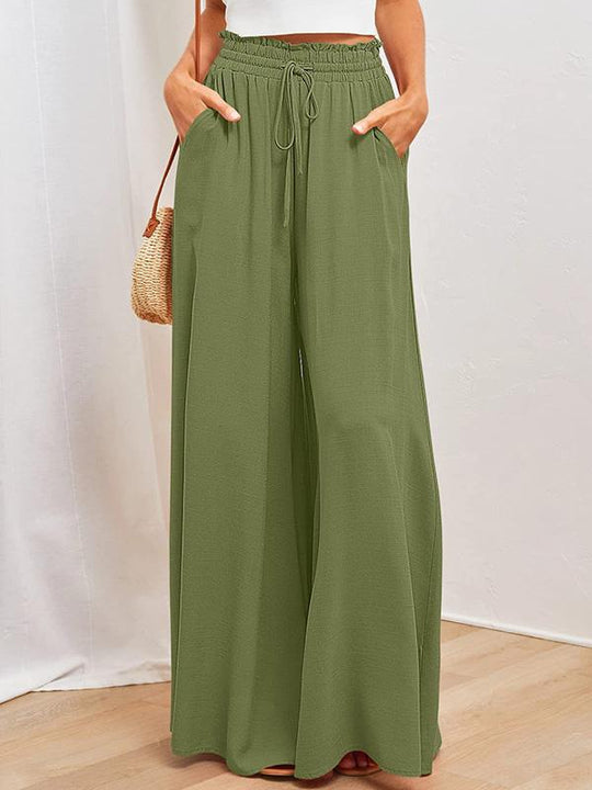 Casual Fashionable Wide Leg Trousers