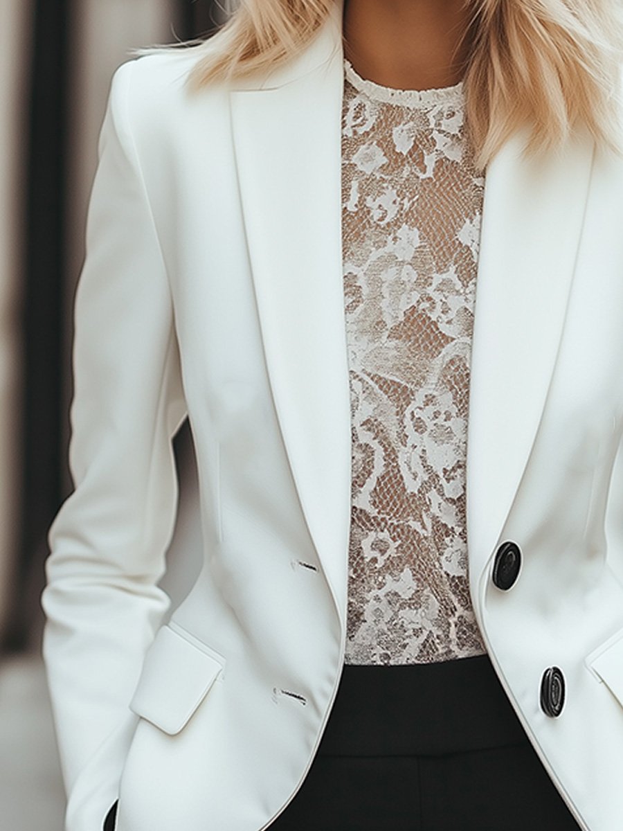 Exquisite White Blazer