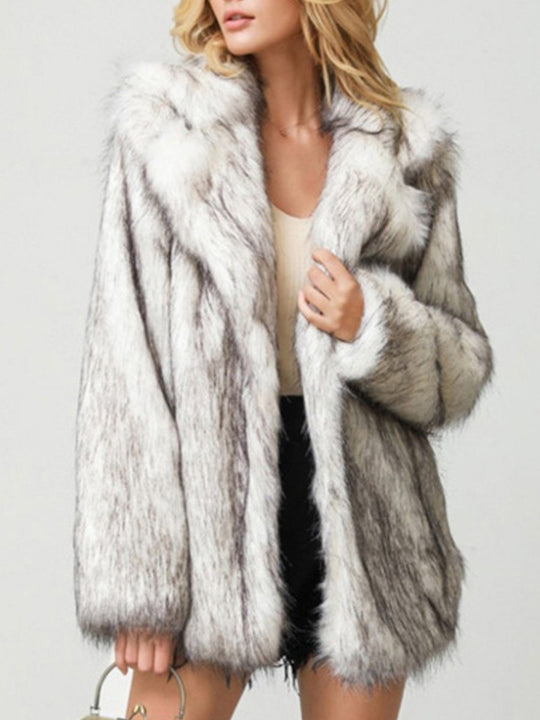 Faux Fox Fur Casual Warm Fur Jacket