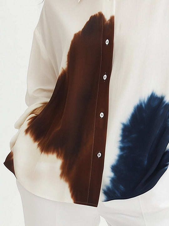 Contemporary Tie-Dye Oversized Shirt