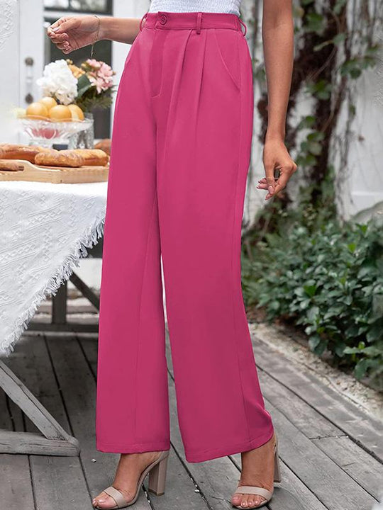 High Waist Casual Everyday Suit Pants