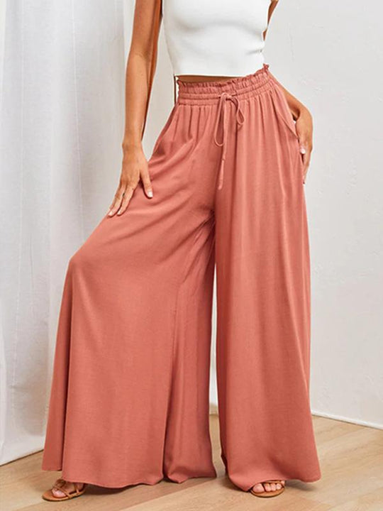 Casual Fashionable Wide Leg Trousers