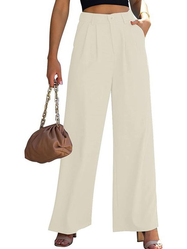 High Waist Casual Everyday Suit Pants