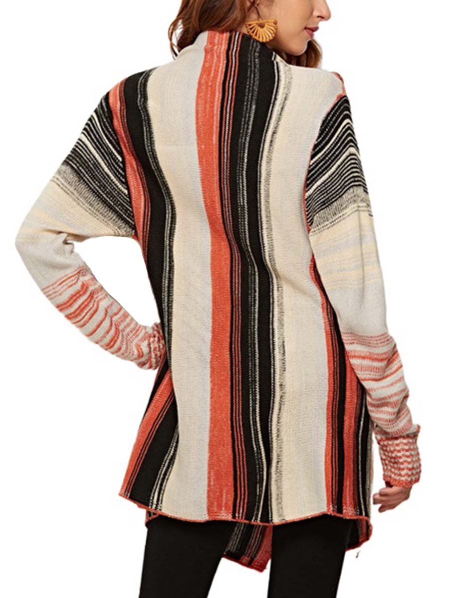 Women's Fringed Knitted Cardigan Shawl