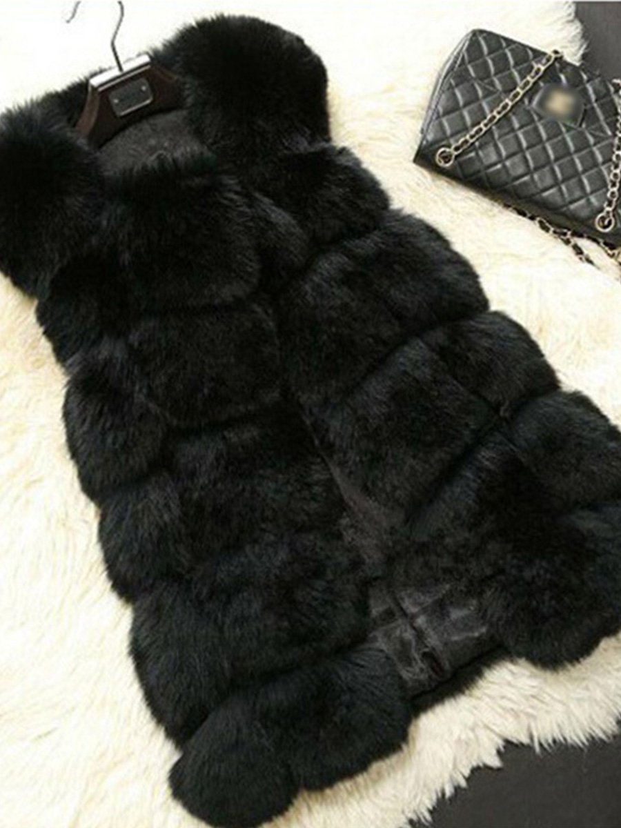 Slim Fit Fox Fur Vest