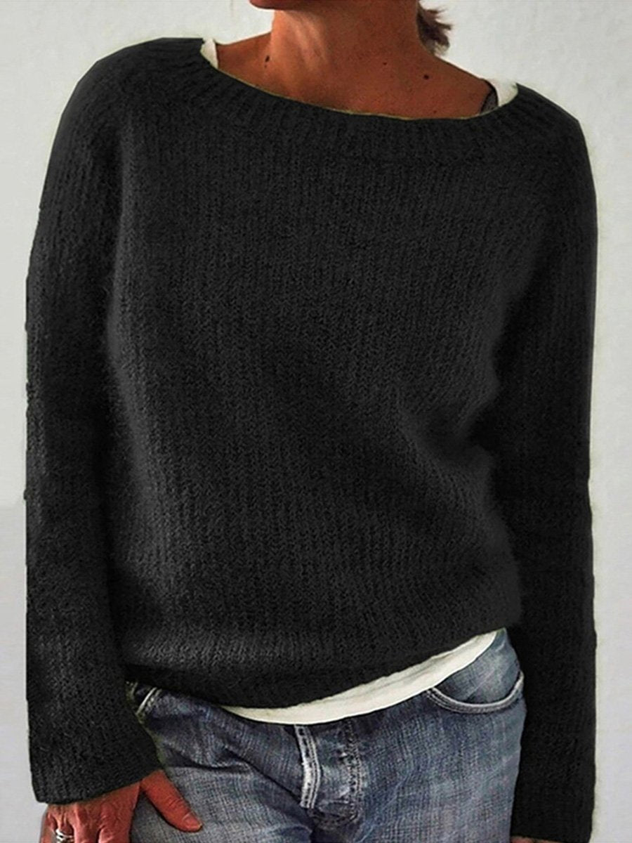 Solid Color Basic Sweater