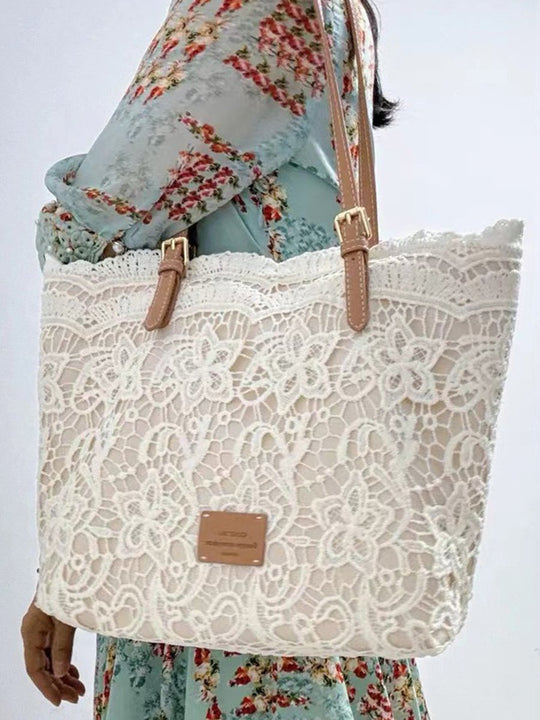 Lace Large French Shoulder Bag