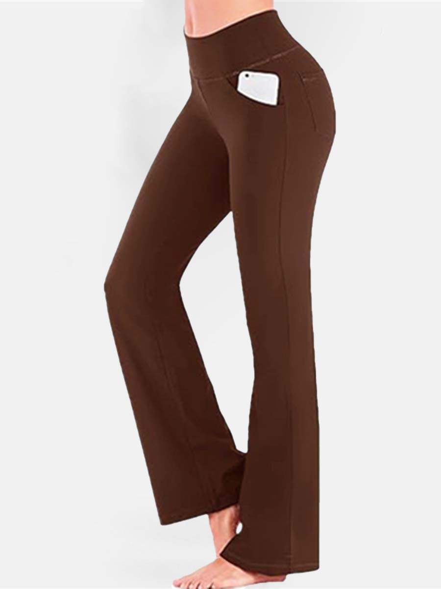 Women's High Waist Flared Leggings