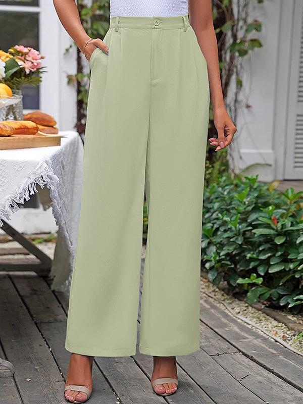 High Waist Casual Everyday Suit Pants