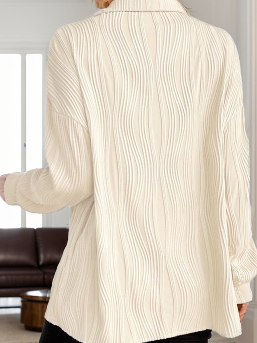 Wavy Texture Loose Fashion Shirt