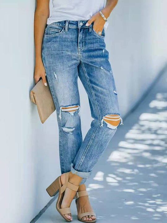 Fashionable Ripped Jeans