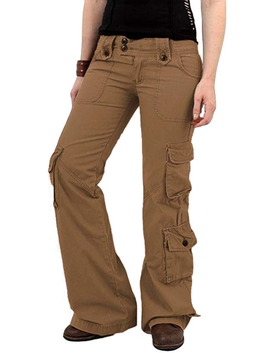 Women's Multi-Pocket Wide-Leg Outdoor Trousers