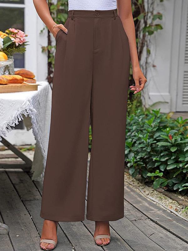 High Waist Casual Everyday Suit Pants