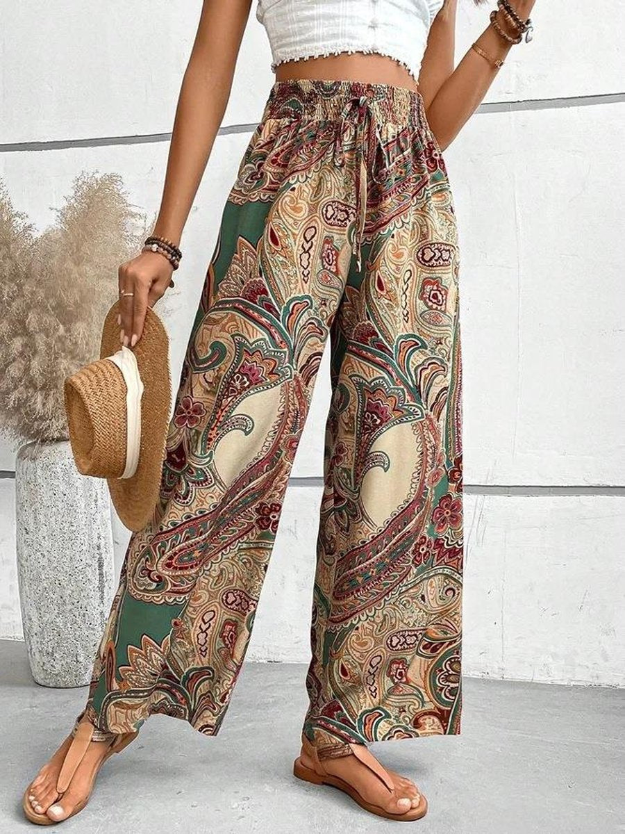 Ethnic Printed Casual Trousers