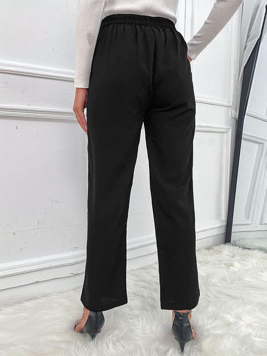 Essential and Versatile Slightly Flared Cropped Pants