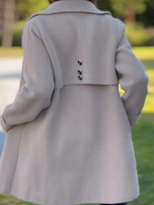 Elegant Single-breasted Wool Coat