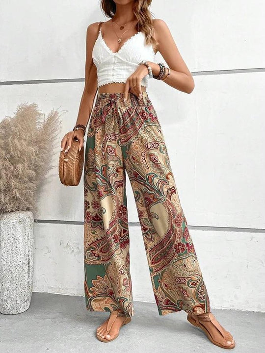 Ethnic Printed Casual Trousers