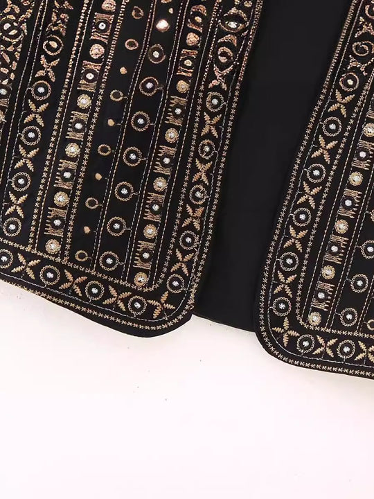 Beaded Embroidered Vest