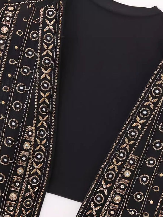 Beaded Embroidered Vest