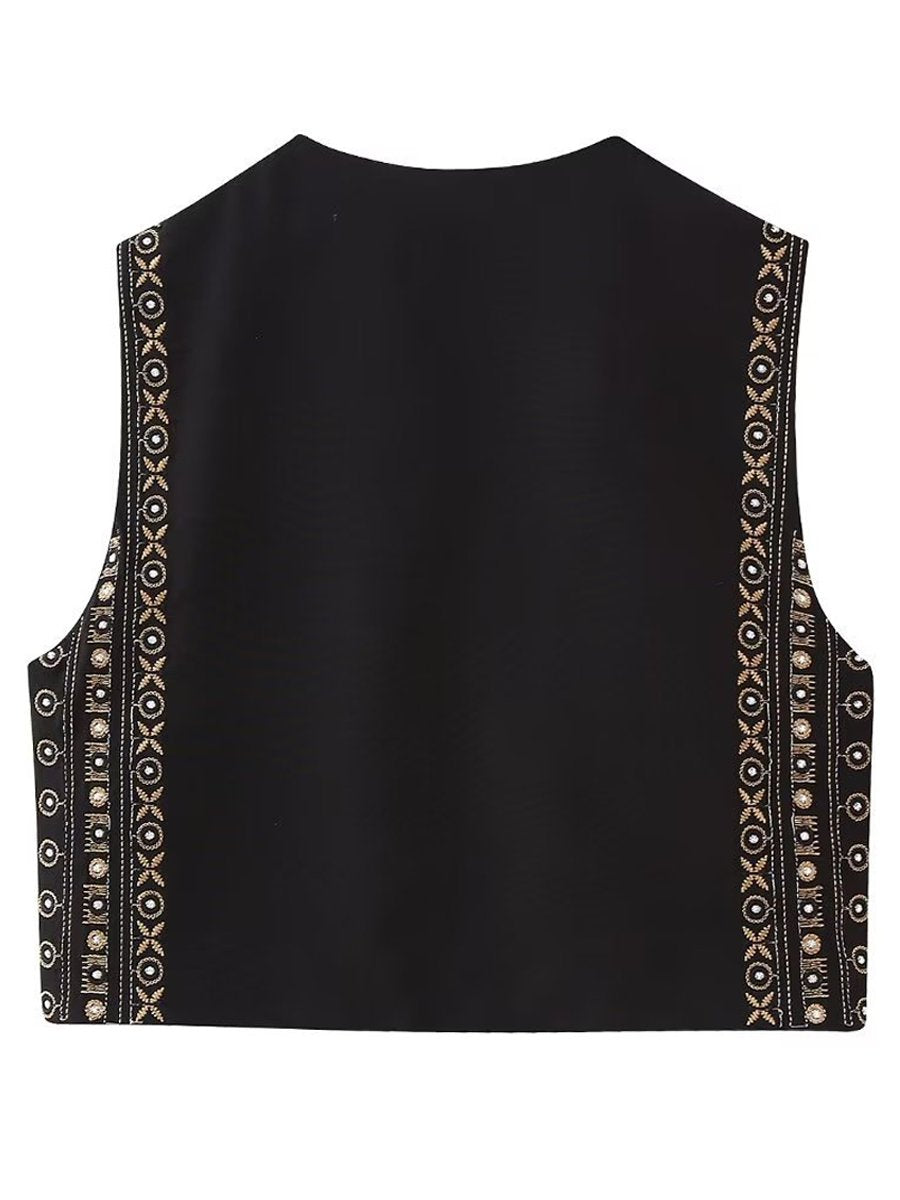 Beaded Embroidered Vest