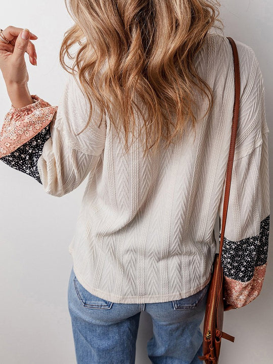 Casual Versatile Loose-Fit Long-Sleeve Top