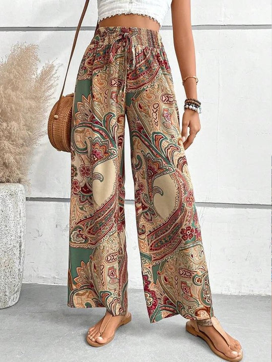 Ethnic Printed Casual Trousers